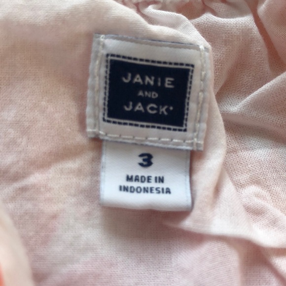 NWOT Janie & Jack Orange, Pink & White Floral Dress - Picture 4 of 5